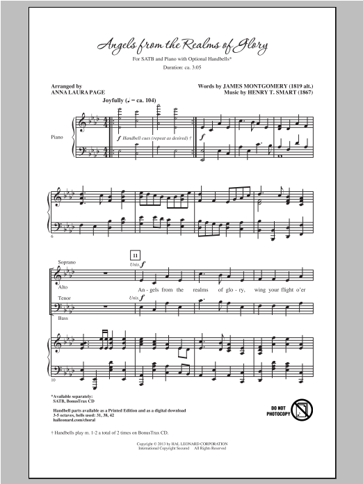 Anna Laura Page Angels From The Realms Of Glory Sheet Music Notes & Chords for Percussion - Download or Print PDF
