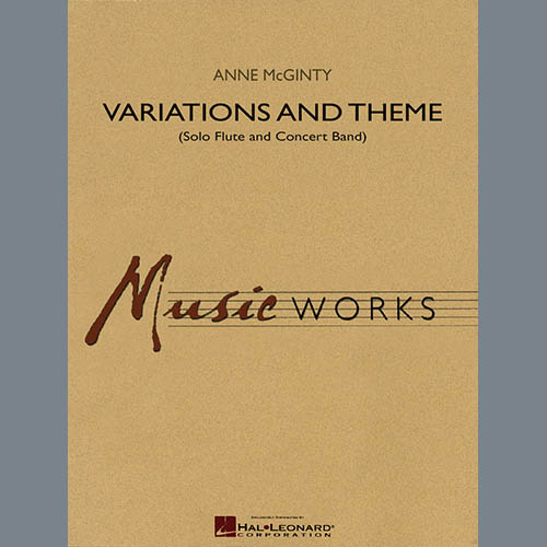 Anne McGinty, Variations And Theme (for Flute Solo And Band) - Bb Clarinet 3, Concert Band