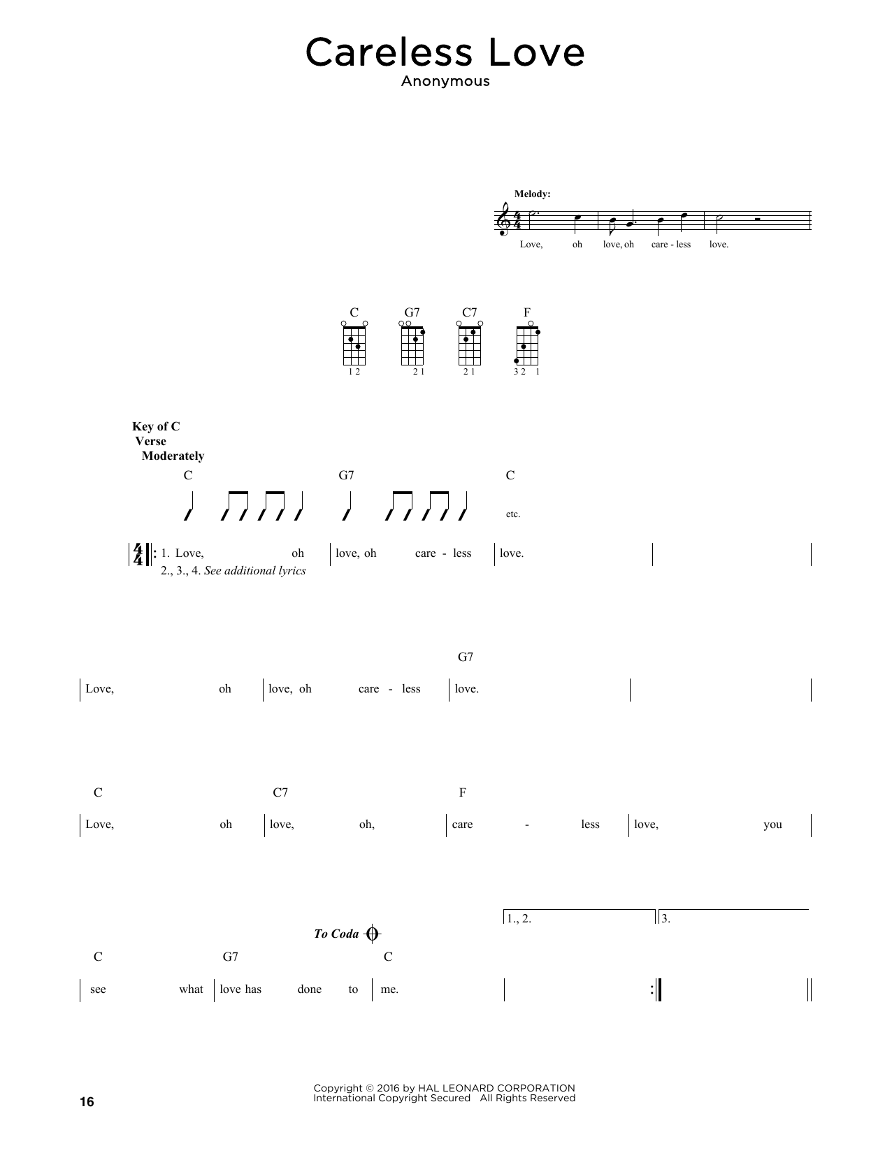 Anonymous Careless Love (arr. Fred Sokolow) Sheet Music Notes & Chords for Mandolin - Download or Print PDF