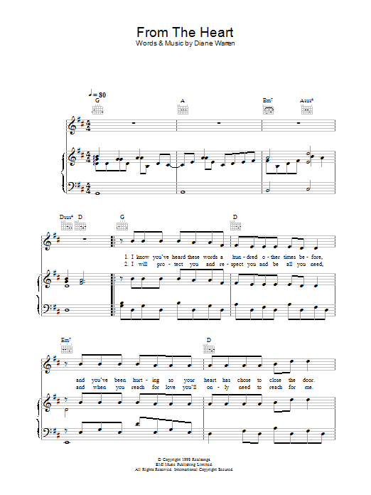 Another Level From The Heart Sheet Music Notes & Chords for Piano, Vocal & Guitar (Right-Hand Melody) - Download or Print PDF