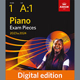 Download Anton Diabelli Allegretto in C (Grade 1, list A1, from the ABRSM Piano Syllabus 2023 & 2024) sheet music and printable PDF music notes