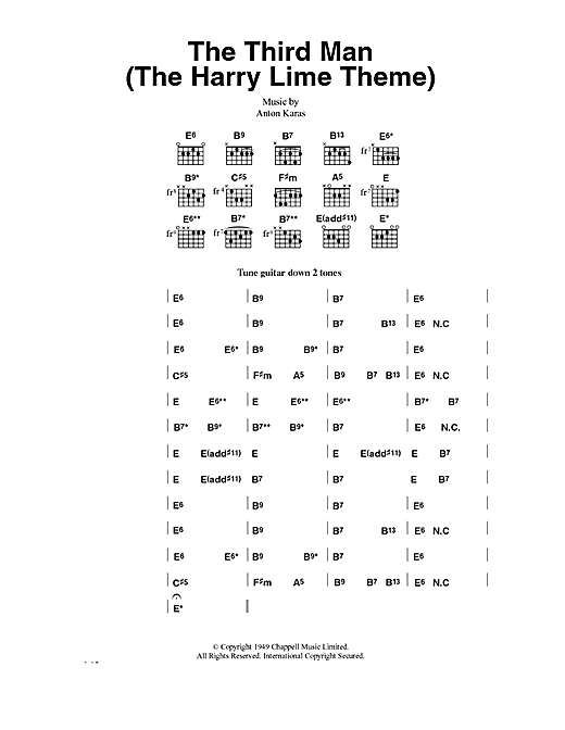 The Third Man (The Harry Lime Theme) sheet music