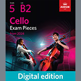 Download Antonín Dvořák Humoresque (Grade 5, B2, from the ABRSM Cello Syllabus from 2024) sheet music and printable PDF music notes