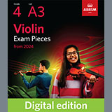 Download Antonio Veracini Vivace (Grade 4, A3, from the ABRSM Violin Syllabus from 2024) sheet music and printable PDF music notes