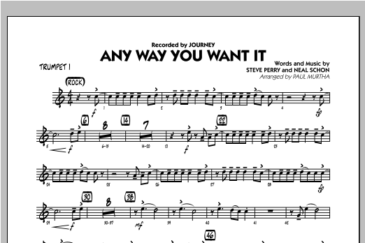 Paul Murtha Any Way You Want It Trumpet 1 Sheet Music Download Pdf Score 307882