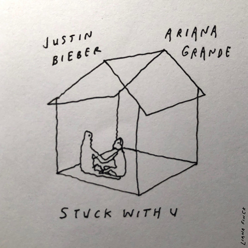Ariana Grande and Justin Bieber, Stuck with U, Piano, Vocal & Guitar (Right-Hand Melody)