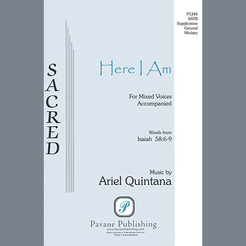 Ariel Quintana, Here I Am, SATB Choir