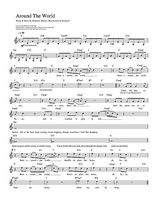 Red Hot Chili Peppers Around The World Sheet Music Download Pdf Score 1573
