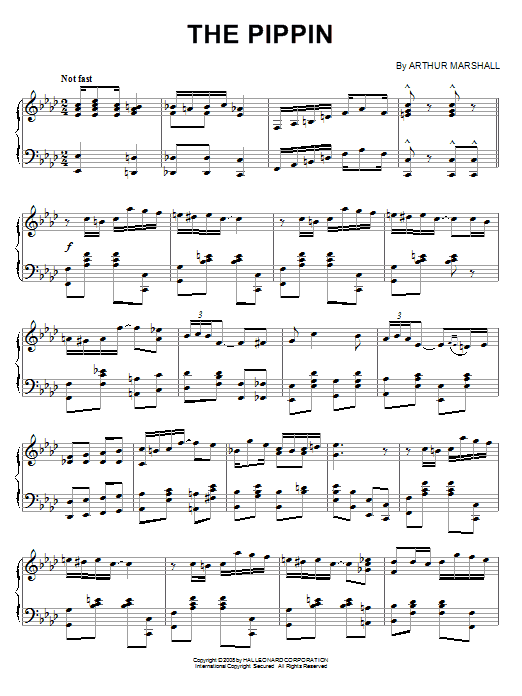 The Pippin sheet music