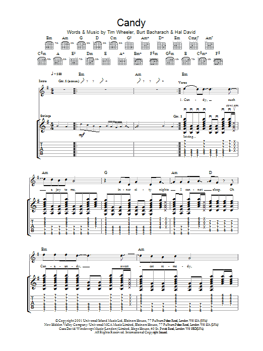 Ash Candy Sheet Music Notes & Chords for Guitar Tab - Download or Print PDF