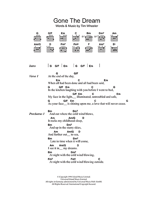 Preview Ash Gone The Dream Pop sheet music, notes and chords for Piano, Vocal & Guitar (Right-Hand Melody), SKU: 15114 sheet music, piano notes, chords, guitar tabs, score, transpose, transcribe, how to play, guide, download, learn, tutorial, progression, song, artist, awards, billboard, mtv, vh1, tour, single, album, release