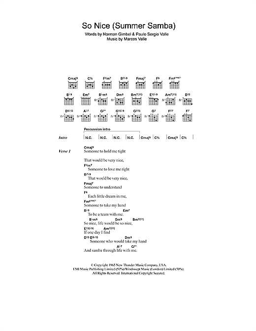Preview Astrud Gilberto So Nice (Summer Samba) Jazz sheet music, notes and chords for Flute, SKU: 48164 So Nice (Summer Samba) sheet music