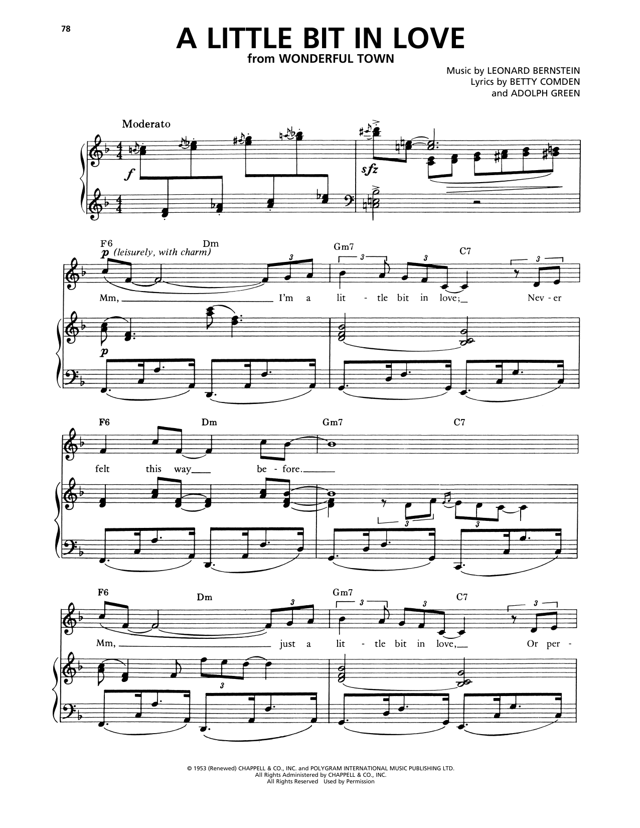 Audra McDonald A Little Bit In Love (from Wonderful Town) Sheet Music Notes & Chords for Piano & Vocal - Download or Print PDF