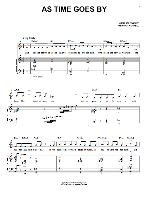 Audra McDonald As Time Goes By Sheet Music Notes & Chords for Piano & Vocal - Download or Print PDF