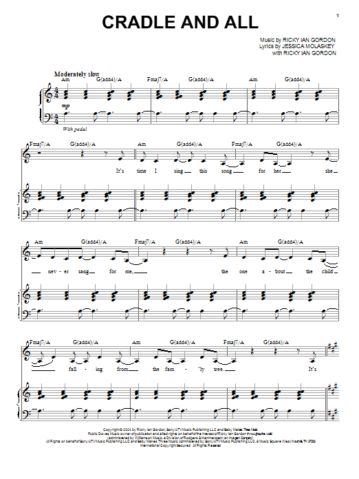 Audra McDonald Cradle And All Sheet Music Notes & Chords for Piano & Vocal - Download or Print PDF