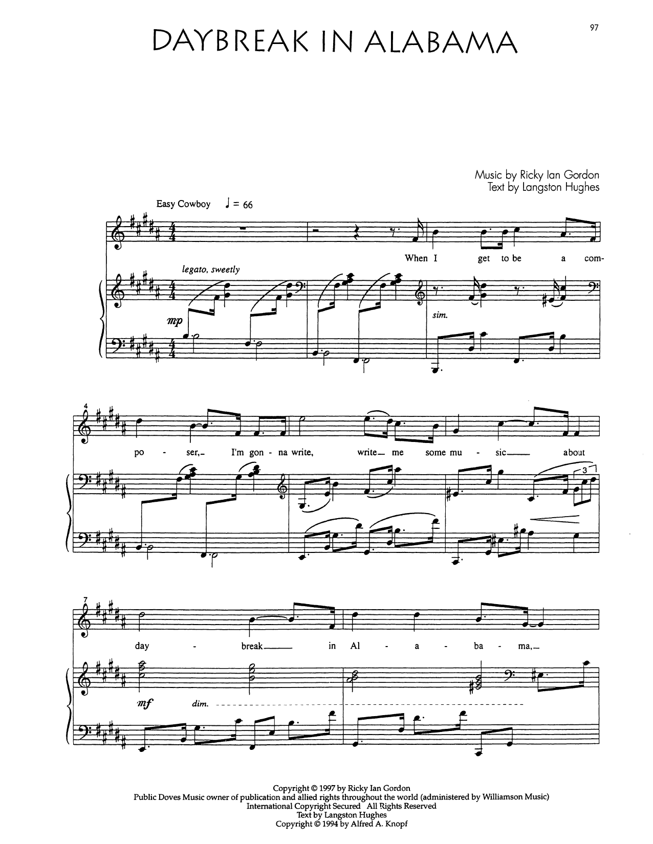 Audra McDonald Daybreak In Alabama Sheet Music Notes & Chords for Piano & Vocal - Download or Print PDF Audra McDonald Daybreak In Alabama Sheet Music Notes & Chords for Piano & Vocal - Download or Print PDF