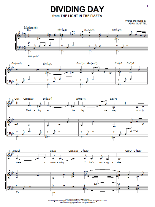 Audra McDonald Dividing Day Sheet Music Notes & Chords for Piano, Vocal & Guitar (Right-Hand Melody) - Download or Print PDF