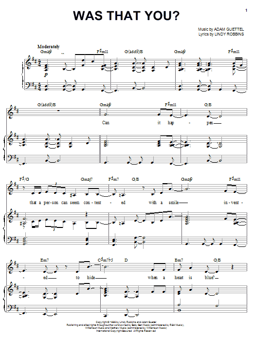 Audra McDonald Was That You? Sheet Music Notes & Chords for Piano, Vocal & Guitar (Right-Hand Melody) - Download or Print PDF