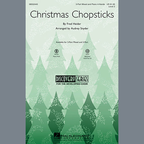 Audrey Snyder, Christmas Chopsticks, 3-Part Mixed