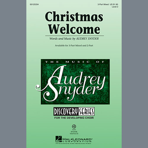 Audrey Snyder, Christmas Welcome, 3-Part Mixed