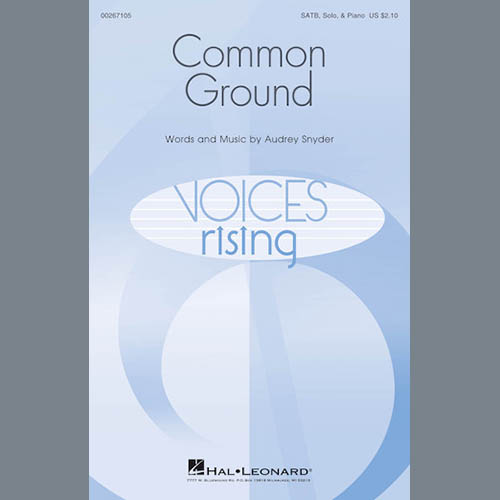 Audrey Snyder, Common Ground, SATB