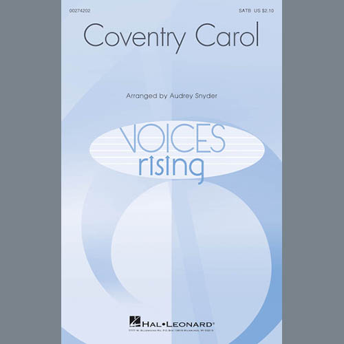 Audrey Snyder, Coventry Carol, SATB