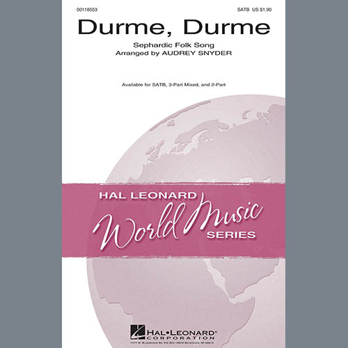 Audrey Snyder, Durme, Durme, SATB