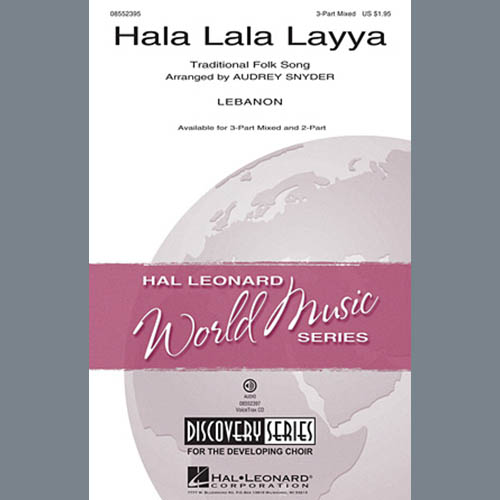 Audrey Snyder, Hala Lala Layya, 2-Part Choir