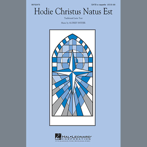 Audrey Snyder, Hodie Christus Natus Est, SATB