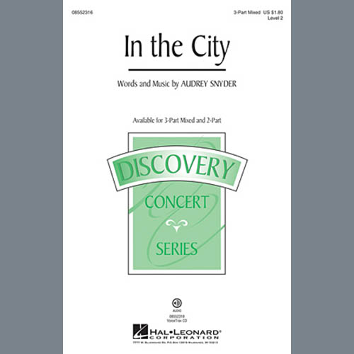 Audrey Snyder, In The City, 2-Part Choir