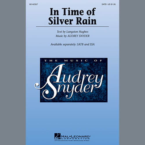 Audrey Snyder, In Time Of Silver Rain, SATB