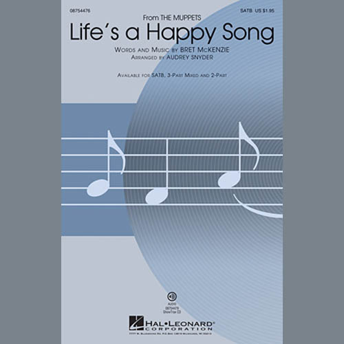 The Muppets, Life's A Happy Song (arr. Audrey Snyder), 2-Part Choir