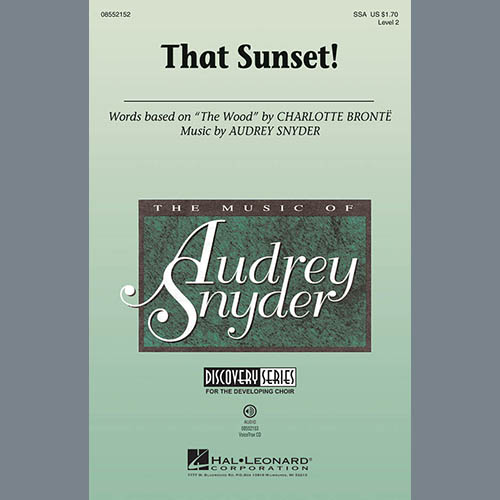 Audrey Snyder, That Sunset!, SSA
