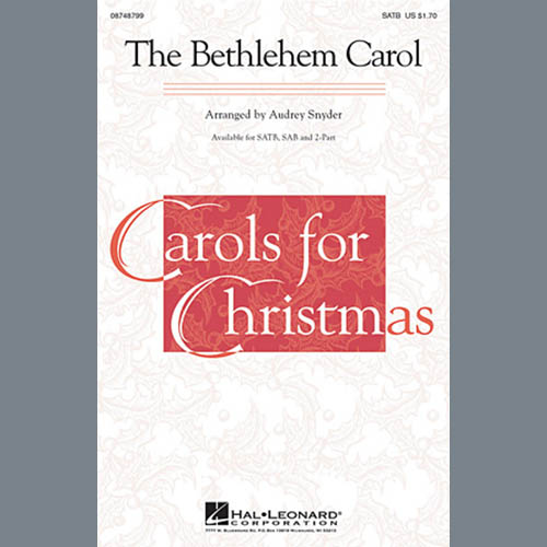 Audrey Snyder, The Bethlehem Carol, SAB