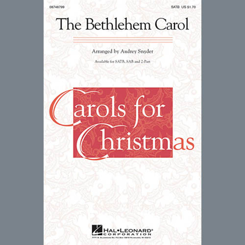 Audrey Snyder, The Bethlehem Carol, 2-Part Choir