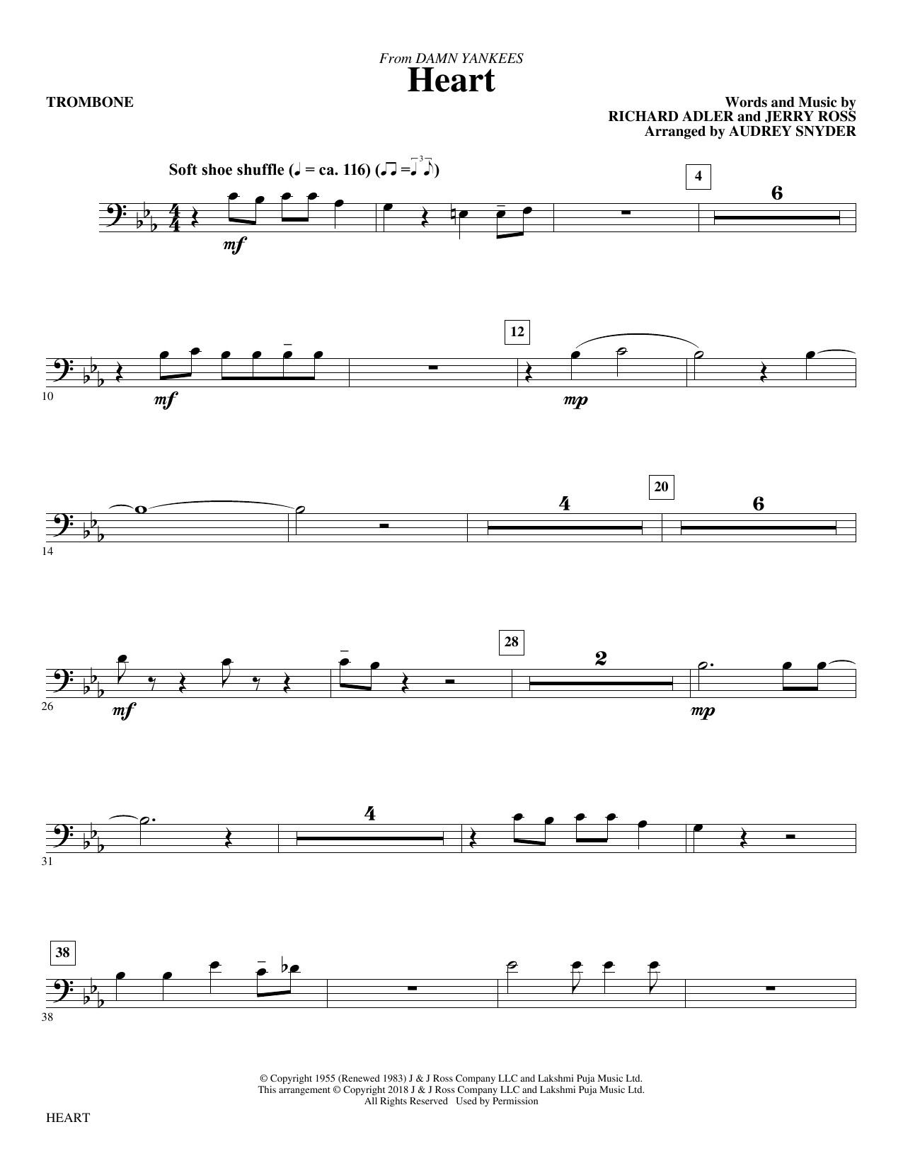 Heart - Trombone sheet music