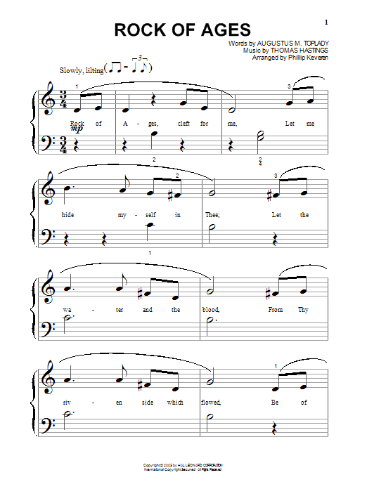 Rock Of Ages sheet music