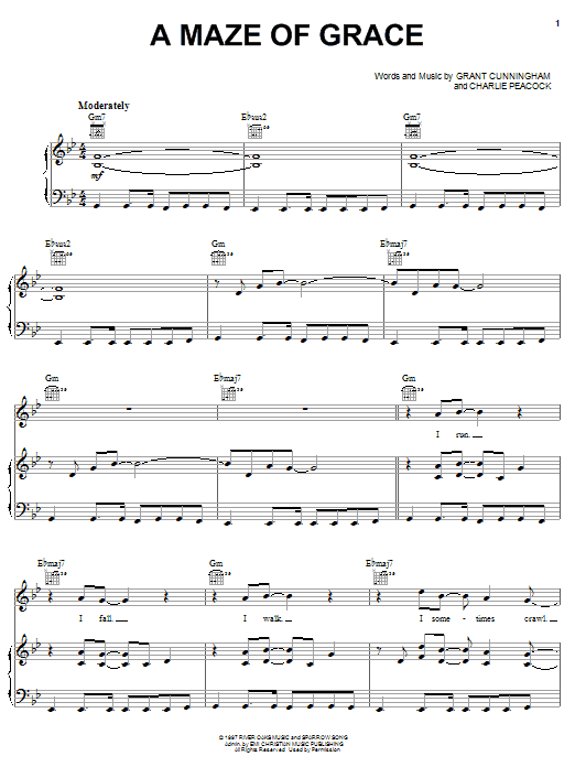 Avalon A Maze Of Grace Sheet Music Notes & Chords for Lyrics & Chords - Download or Print PDF