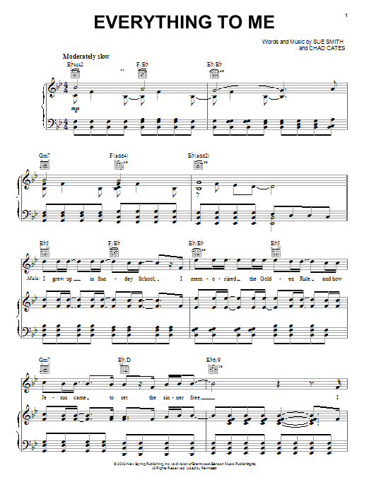 Avalon Everything To Me Sheet Music Notes & Chords for Piano, Vocal & Guitar (Right-Hand Melody) - Download or Print PDF Avalon Everything To Me Sheet Music Notes & Chords for Piano, Vocal & Guitar (Right-Hand Melody) - Download or Print PDF