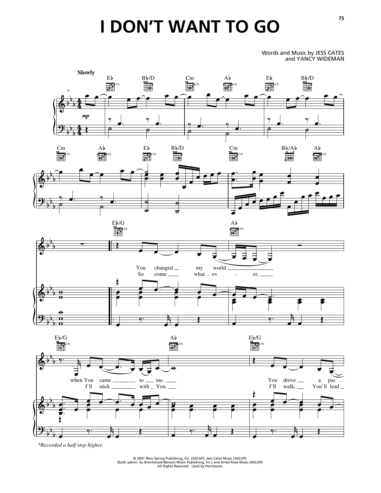 Avalon I Don't Want To Go Sheet Music Notes & Chords for Piano, Vocal & Guitar Chords (Right-Hand Melody) - Download or Print PDF Avalon I Don't Want To Go Sheet Music Notes & Chords for Piano, Vocal & Guitar Chords (Right-Hand Melody) - Download or Print PDF