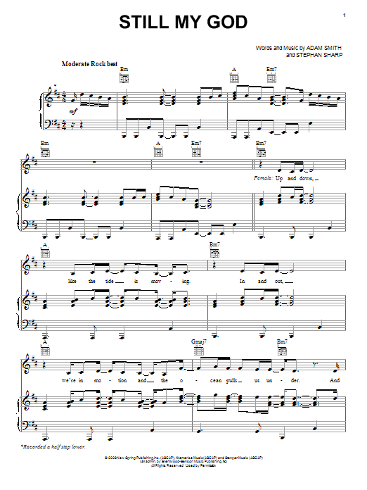 Avalon Still My God Sheet Music Notes & Chords for Piano, Vocal & Guitar (Right-Hand Melody) - Download or Print PDF