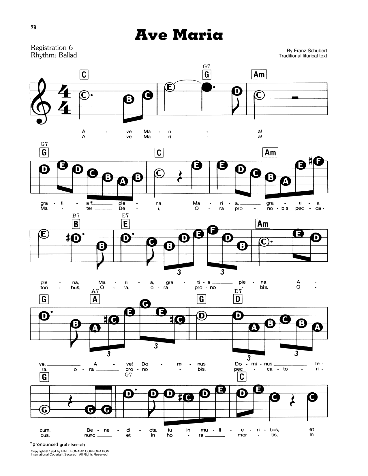 Franz Schubert Ave Maria Op 52 No 6 Sheet Music Download Pdf Score