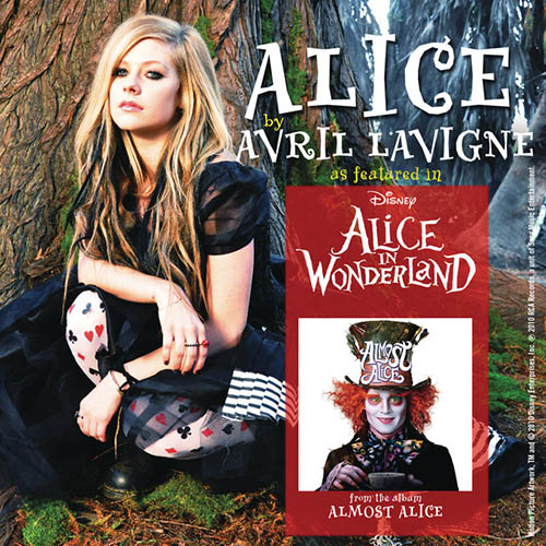 Avril Lavigne, Alice, Melody Line, Lyrics & Chords