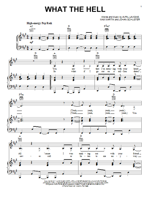 Avril Lavigne What The Hell Sheet Music Notes & Chords for Ukulele with strumming patterns - Download or Print PDF