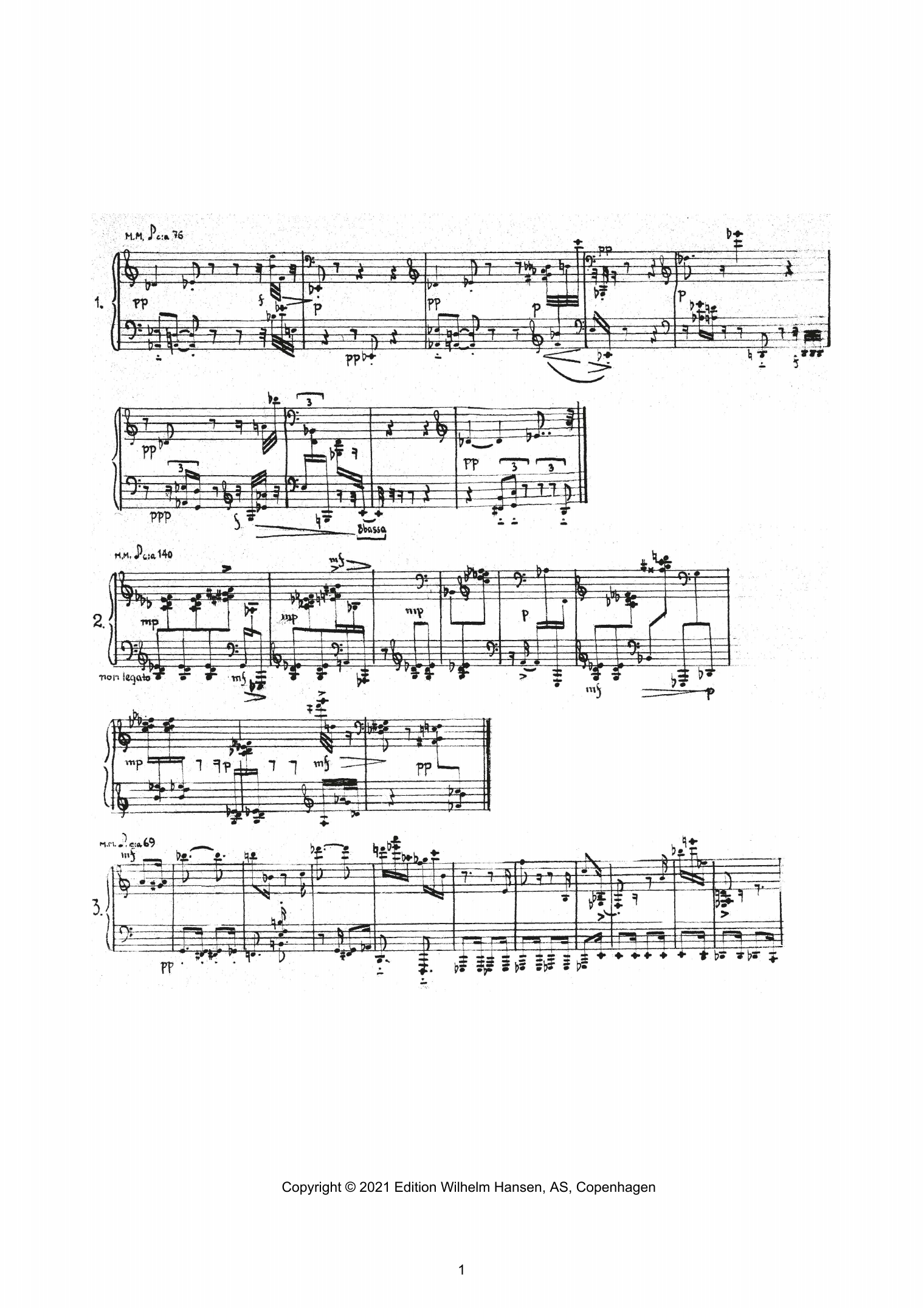 Axel Borup-J?sen Impressioner (Impressions) Sheet Music Notes & Chords for Piano Solo - Download or Print PDF
