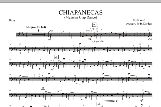 B. Dardess Chiapanecas (Mexican Clap Dance) - Bass Sheet Music Notes & Chords for Orchestra - Download or Print PDF