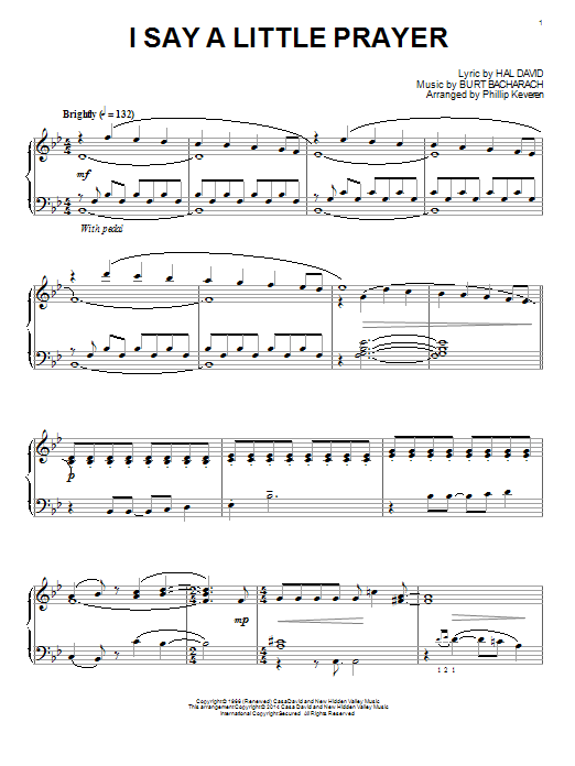 Phillip Keveren I Say A Little Prayer Sheet Music Notes & Chords for Piano - Download or Print PDF