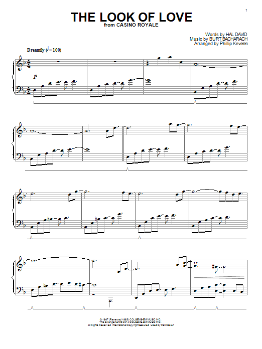 Phillip Keveren The Look Of Love Sheet Music Notes & Chords for Piano - Download or Print PDF