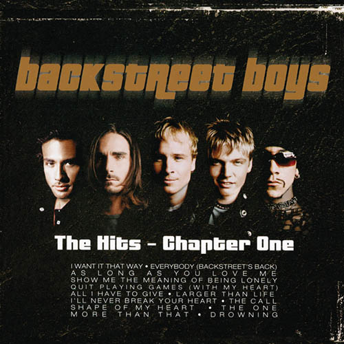 Backstreet Boys, Drowning, Piano, Vocal & Guitar (Right-Hand Melody)