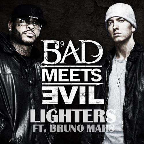Bad Meets Evil featuring Bruno Mars, Lighters, Piano, Vocal & Guitar (Right-Hand Melody)